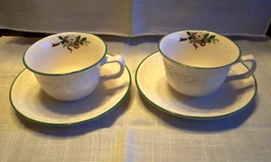 Mikasa China Holiday Season Christmas Coffee Cup & Saucer Set/2 See Pics - Picture 1 of 5