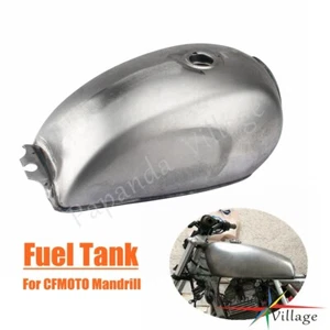 Silver Gray Fuel Tank Gas Tank Oil Box For CFMOTO Mandrill Crusier Cafe Racer - Picture 1 of 11
