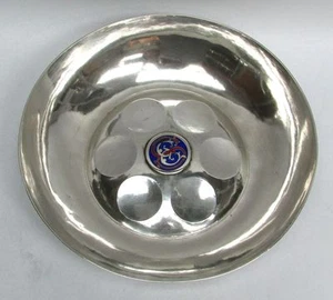 SELTENE SCHWEIZER JOHANN KARL BOSSARD SILBERSCHMIEDE .950 SILBER HANDGESCHMIEDET SCHALE - Bild 1 von 7