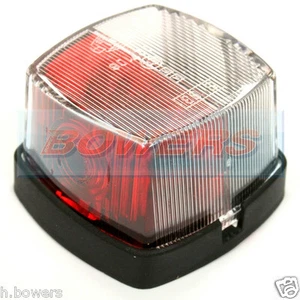 HELLA 883 RED WHITE CLEAR SQUARE SIDE MARKER LAMP LIGHT STERLING SWIFT CARAVAN - Picture 1 of 1