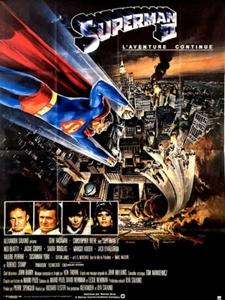 Christopher Reeve G Hackman SUPERMAN 2 Richard Lester 1980 FRENCH POSTER 47x63 - Picture 1 of 1