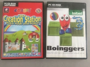 E Games QTY 2 3D Creation Station - Boinggers  PC CD ROMs Early Learning Toys - Picture 1 of 8