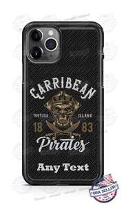 Caribbean Tortuga Skull Pirates Phone Case Cover For iPhone 13 Samsung Google - Picture 1 of 4