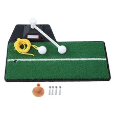 Golfs Swing Green Mat Trainer Indoor Tool Black PP Grass Mat Home Backyard