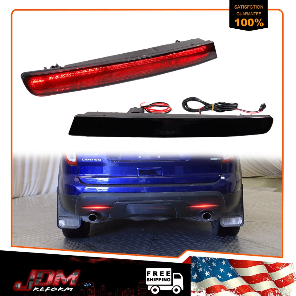 Черные линзы светодиодные отражатели задний бампер задние фонари для 2011-2015 Ford Explorer - Изображение 1 из 4