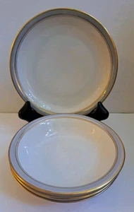 Rosenthal Germany Ice Blue Dessert Bowls Bread Side Plate Set 4 - Picture 1 of 8