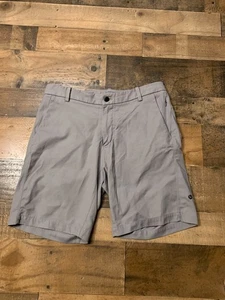 Lululemon Shorts Mens 32 Gray Commission Chino Oxford Preppy Work Trousers - Picture 1 of 8