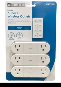 Utilitech Indoor 3-Piece Wireless Outlets with Remote Control - Picture 1 of 2
