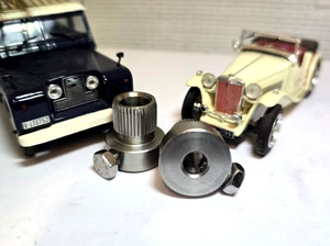 Land Rover Series Windscreen Wiper Arm Spindle Adaptors Stainless 1 2a 3 x2 - Picture 1 of 5