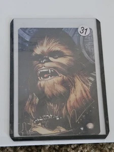 Star Wars Chewbacca Chewie Karte Tschad Hardin signiert - Bild 1 von 3