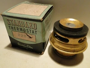1952-57 Lincoln Ford Truck Standard 29HT 180 Degree Brass Bellows Thermostat NOS - Picture 1 of 4