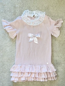 Kindermode - CARAMELO KIDS - Mädchen rosa Kleid mit Schleife (Größe 6-7) fast neu - Bild 1 von 3