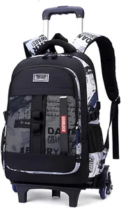 Mochila con ruedas para niños Mochila escolar para niños con 6 ruedas Trolley Boo - Imagen 1 de 12