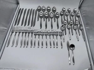 Vintage 1960s ACSONS Stainless JAPAN " Dignity " Flatware Lot Of 46 Pieces - Picture 1 of 9