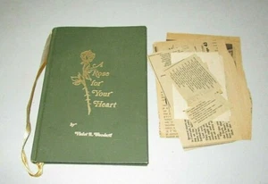 Vintage Book A rose for Your Heart Poems Violet A. Woodard Plus  Articles 1973 - Foto 1 di 5
