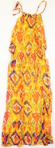 Lauren Ralph Lauren Damen Petite gelb rot grün lila Neckholder Maxikleid neu - Bild 1 von 2