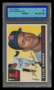 1955 Topps #115 Ellis Kinder CTA 8 Near Mint-Mint