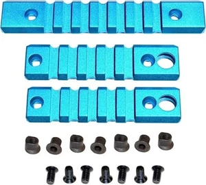 3 pcs Key Mod Rail Section With sling swivel hole, 1pcs 7 slots, 2 pcs 5 slots - Picture 1 of 2