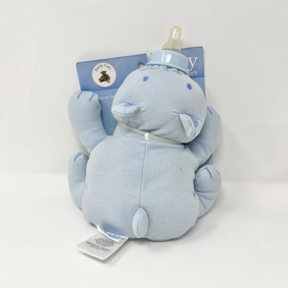Acogedora funda portabiberones Baby Carter’s difícil de encontrar nos 2003 oso azul perro peluche  Foto 1 de 4