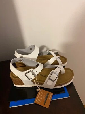 NUEVAS SANDALIAS CUÑA MUJER TALLA 7 PROJECT CLOUD BARRETT-CUERO-CORCHO-BLANCAS Foto 1 de 4