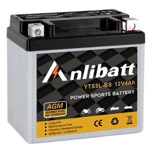 YTX5L-BS ATV Motorcycle Battery 12v SLA AGM Rechargeable Motorcycle Batteries - Picture 1 of 9
