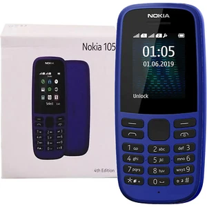 BNIB Nokia 105 (2019) Dual SIM 4MB ROM + 4MB RAM Blue Factory Unlocked 2G OEM - Picture 1 of 1