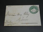 Egypt 1897 stationery cover to Italy stains *8300
