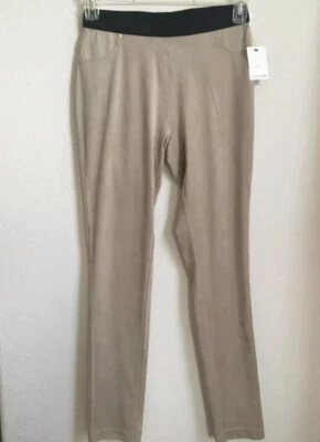 全新 女式 S $80 Calvin Klein 人造麂皮绒 修身 拉裤 紧身裤 — 第 1/3 张图片