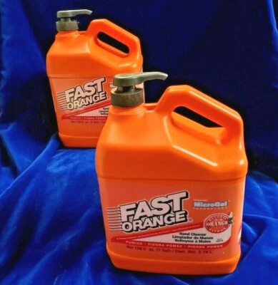 LOT OF 2 Permatex 25219 Orange Pumice Pump Hand Cleaner Gallon W/ Aloe Lanolin Foto 1 de 4