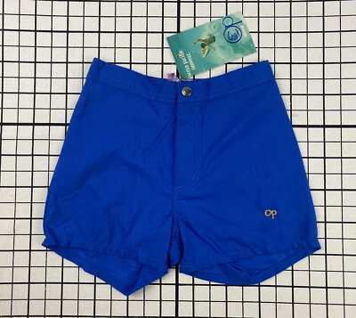 DE COLECCIÓN AÑOS 80 OP OCEAN PACIFIC ROPA DE SOL PANTALONES CORTOS DE BAÑO NIÑOS JUNIOR 24 AZUL Foto 1 de 4