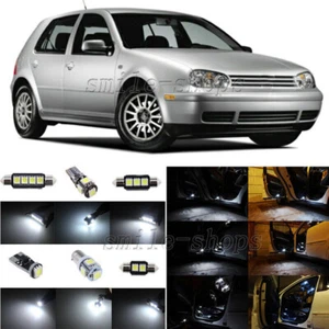 13pcs Xenon White LED Inteiror Light Package Fit For 99-05 VW Golf GTI R32 MK4 - Picture 1 of 10