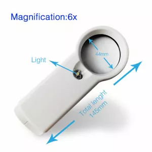 6X Lupa de Lectura Lupa de Iluminación LED Portátil - Imagen 1 de 7