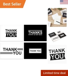 Thank You Cards Assortment, Black and White Thanks 48 Cards with Envelopes fo... - Picture 1 of 8