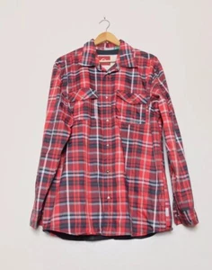 Quiksilver rot Karomuster Tech Lagenlook Jacke Größe Large - Bild 1 von 12