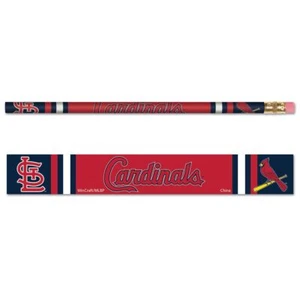 ST. LOUIS CARDINALS TEAM LOGO 6-PACK PENCILS BRAND NEW WINCRAFT 🐦 - Picture 1 of 1