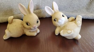 set of 2 home interior brown bunnies #1442 - Picture 1 of 2