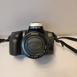 Minolta Maxxum 350SI Date AF Zoom 35-80 MM Tested Strap Camera 1:4 (22)-5.6 Lens - Picture 1 of 9