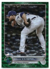 2022 Topps Update Green Ice Foil /499 #US102 Craig Kimbrel Los Angeles Dodgers