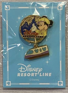 TDR Tokyo Resort Line Monorail Mickey Mouse Disney Dangle Pin New Japan - Picture 1 of 3