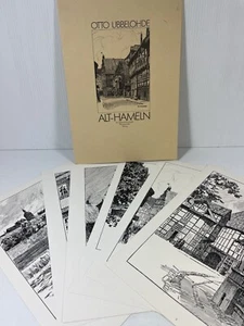 Grabado Otto Ubbelohde Alt-Hamelin 8 reimpresión folio dibujos a pluma dibujos - Imagen 1 de 13