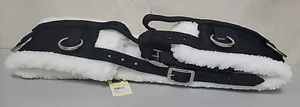 Black Surcingle w/White Fleece Padding "Quality Horse Products" Horse Size New - Picture 1 of 3