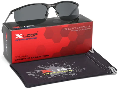 Polarized Metal Frame Men Sunglasses Fishing Driving Sports Eyewear Fits All New - Image 1 of 4