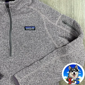Suéter PATAGONIA Para Mujer Pequeño Mejor 1/4 Cremallera Pullover Lila Rosa Púrpura Polar - Imagen 1 de 8