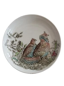 1 piastra antipasto vintage Johnson Bros Game Birds RUFFED GROUSE ricambio 4-1/8" - Foto 1 di 7