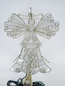 Kurt Adler 10 Light Metal Reflector Angel Christmas Tree Topper Figurine - Picture 1 of 4