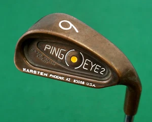 Ping Eye2 Beryllium Copper BeCu Yellow Dot 6 Eisen Regular Stahlschaft Ping Griff - Bild 1 von 5