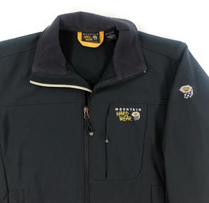 Mountain Hardwear Mens Android Softshell Jacket Size Small Full Zip Black - Picture 1 of 7