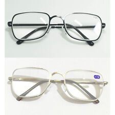 Designer Trendy Reading Glasses Black Silver Metal Frame +6.5 +7.0 +7.5 +8.0