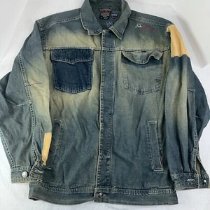 Vintage Y2K Fubu Denim Jacket Mens Large - Picture 1 of 11