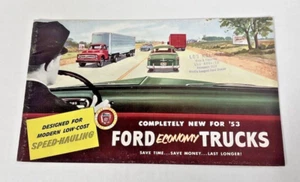 1953 Ford Economy Trucks Original Color Catalogue 51 Page Les Kelley Los Angeles - Picture 1 of 13